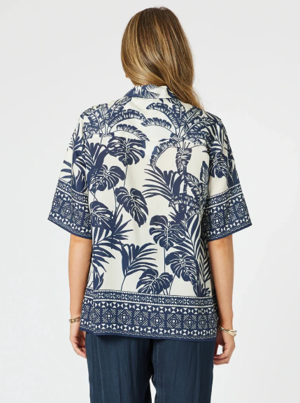 Gordon Smith Palm Cove Shirt - Navy/Multi