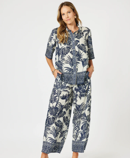 Gordon Smith Palm Cove Shirt - Navy/Multi