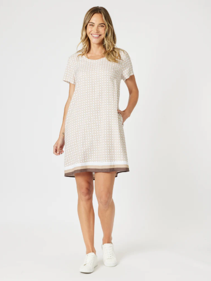Gordon Smith Rattan Dress - Natural/White