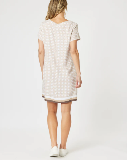 Gordon Smith Rattan Dress - Natural/White