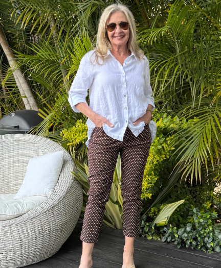 Gordon Smith Small Bow Pant - Koko White