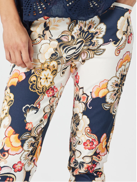 Gordon Smith Lexi Floral Print Pant - Navy Multi