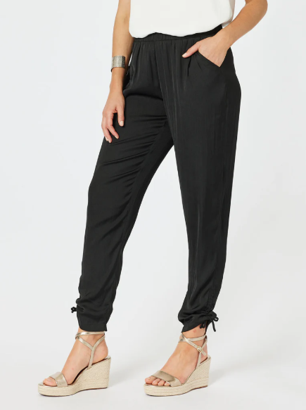Gordon Smith Luxe Ruche Tie Pant - Black