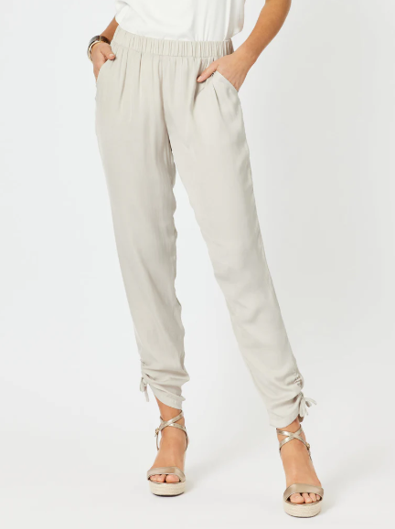 Gordon Smith Luxe Ruche Tie Pant - Champagne