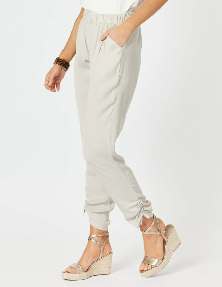 Gordon Smith Luxe Ruche Tie Pant - Champagne