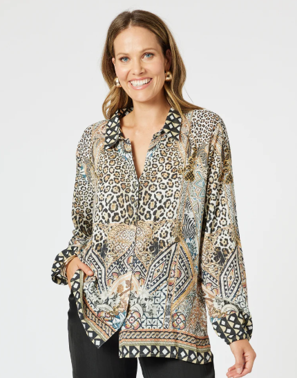 Gordon Smith Emerson Animal Print Shirt - Animal