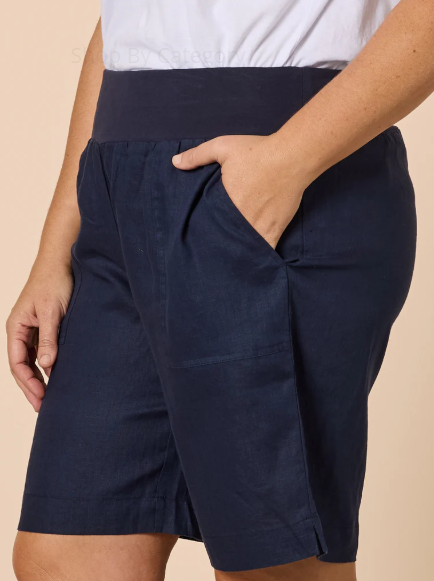 Gordon Smith Jordan Linen Short - Navy