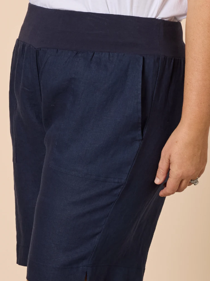 Gordon Smith Jordan Linen Short - Navy