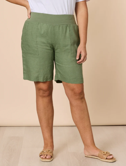 Gordon Smith Jordan Linen Short - Moss