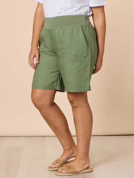 Gordon Smith Jordan Linen Short - Moss