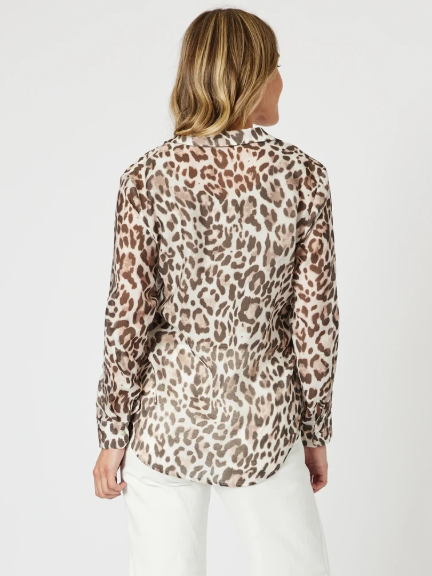 Gordon Smith On Safari Sheer Shirt - Natural Multi