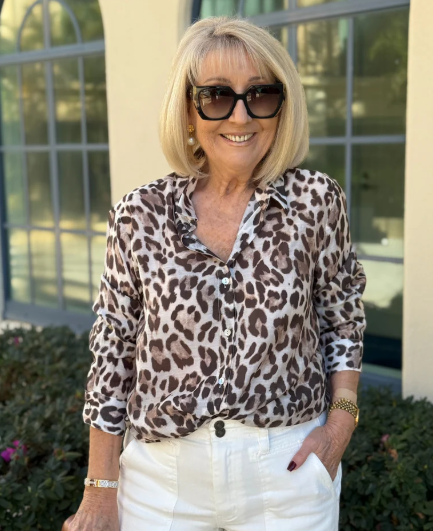 Gordon Smith On Safari Sheer Shirt - Natural Multi