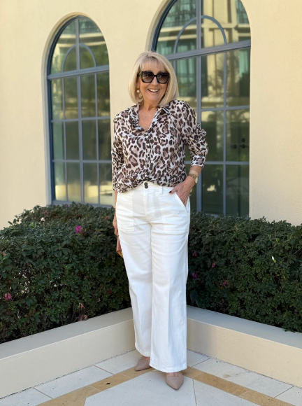 Gordon Smith On Safari Sheer Shirt - Natural Multi