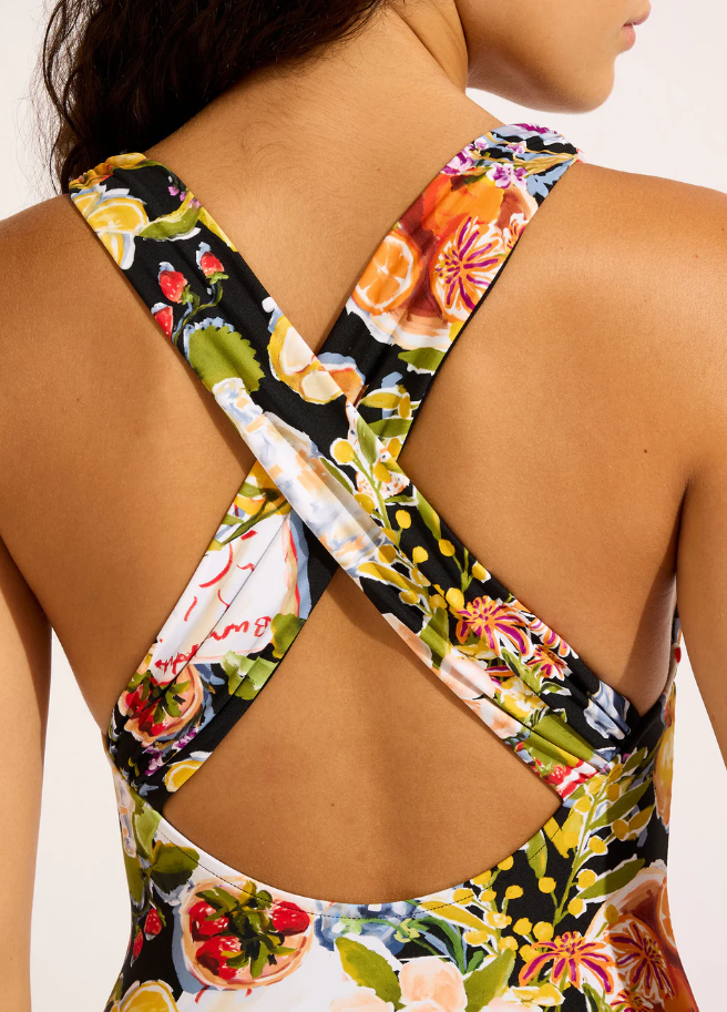 Seafolly Riviera Coast V Neck One Piece Swimsuit