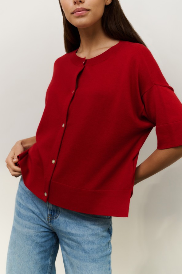 YAYA  Oversized Fine Knitted Cardigan