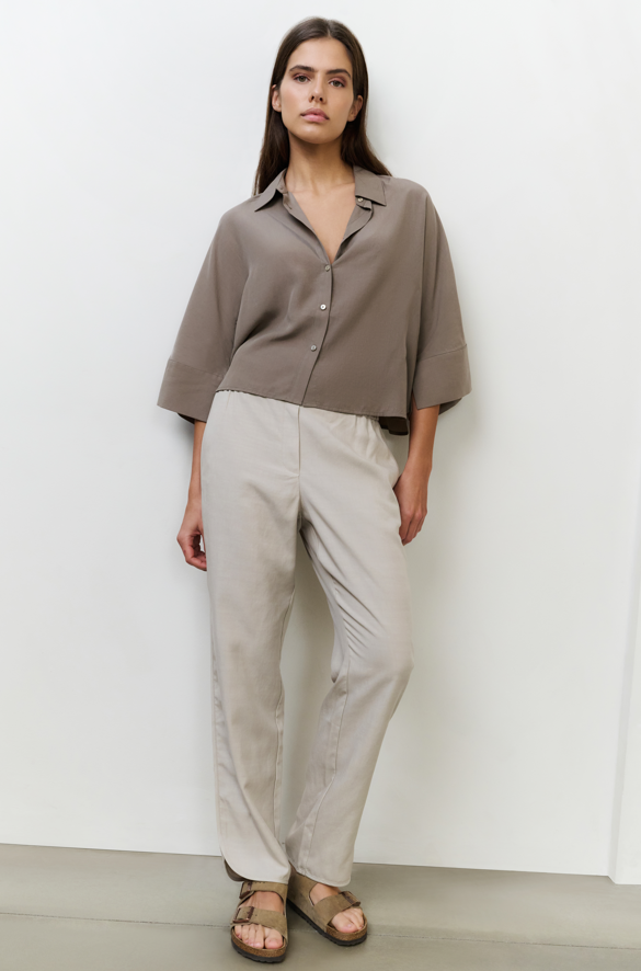 YAYA Woven Structured Trousers