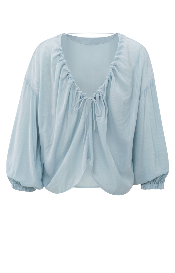 YAYA  Crinkle Top With Low Back