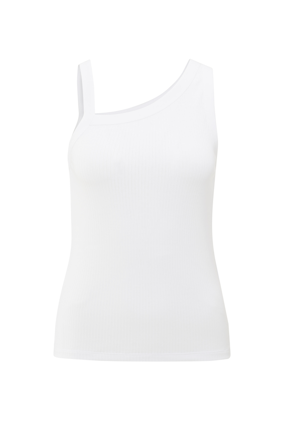 YAYA A-Symmetric Rib Top