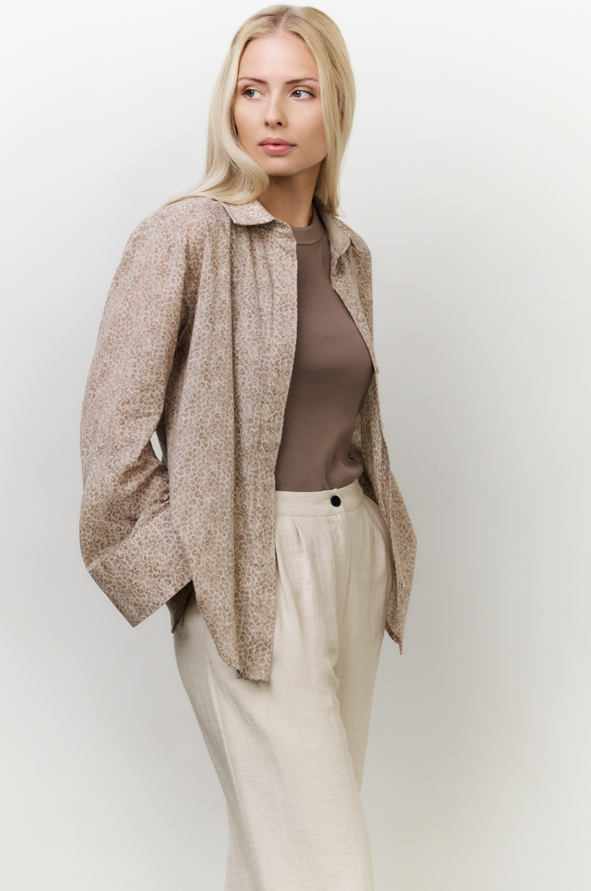 YAYA Rib Singlet - Greyish Brown