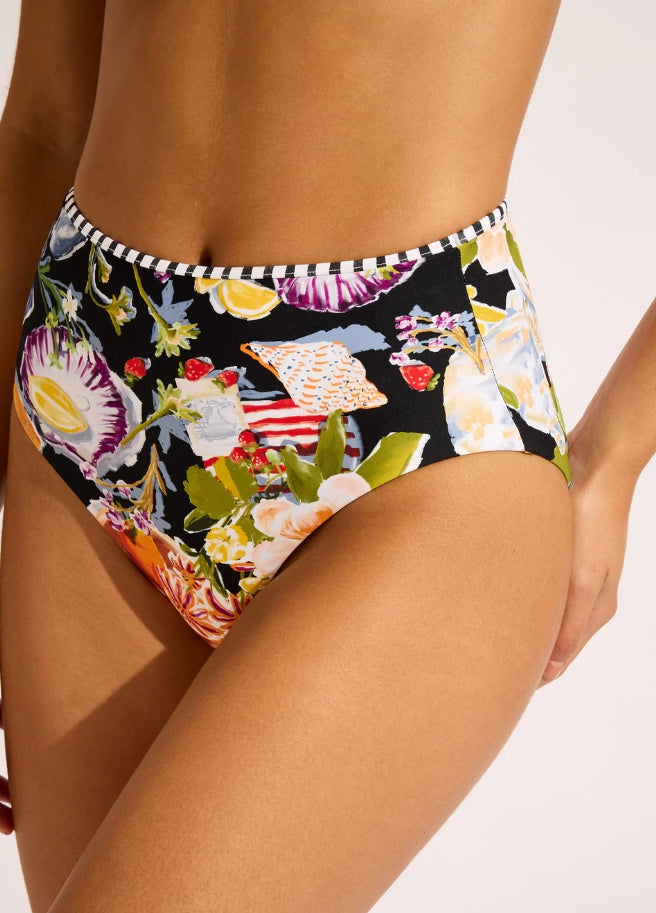 Seafolly Riviera Coast High Waisted Bikini - Bottom