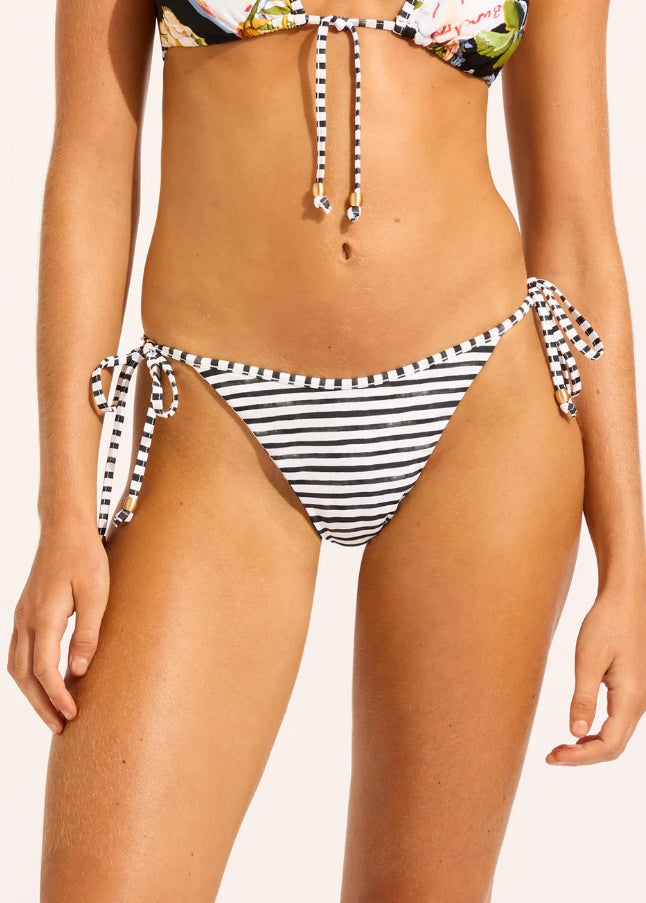 Seafolly Riviera Coast Reversible Tie Side Bikini - Bottom