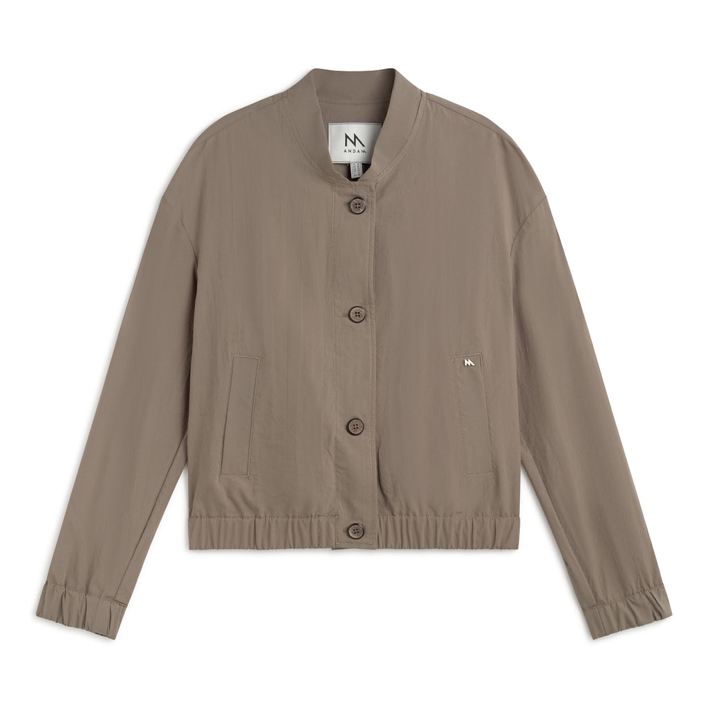 Andam Cropped Khaki Jacket