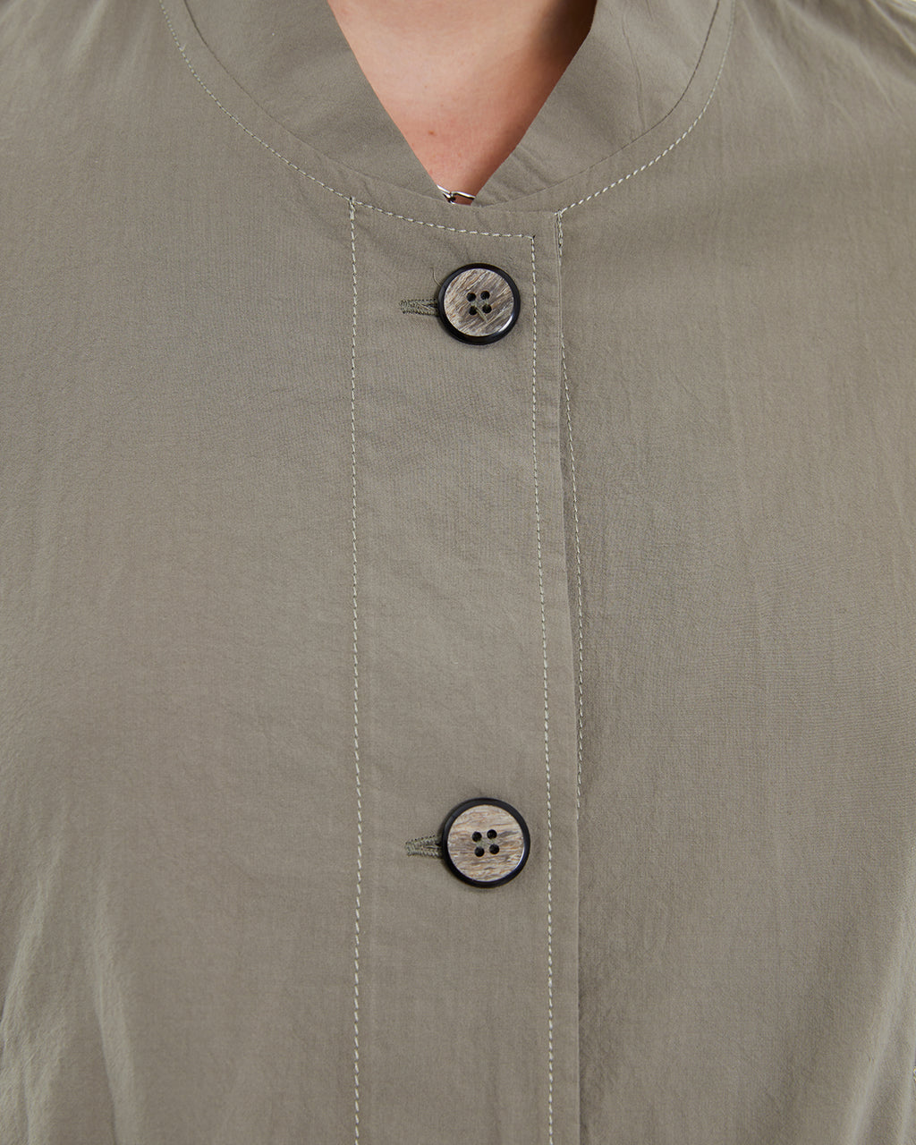 Andam Cropped Khaki Jacket