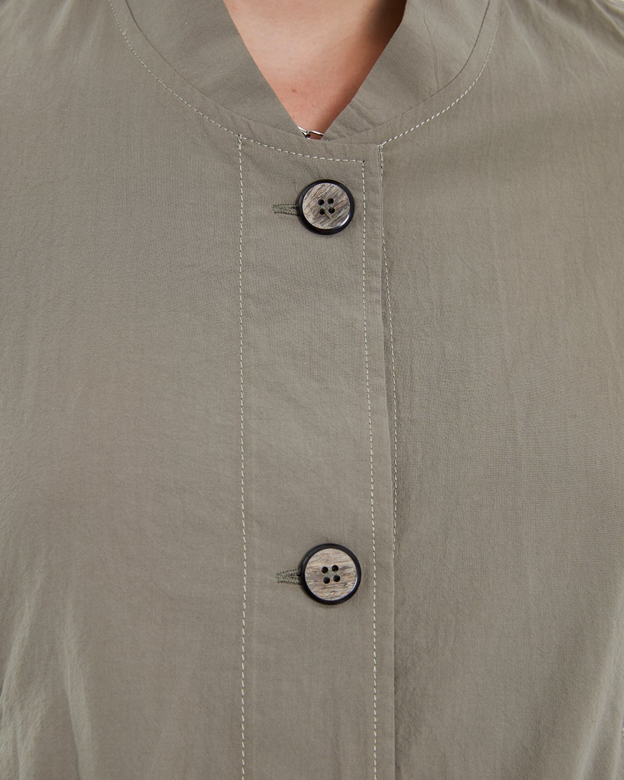 Andam Cropped Khaki Jacket