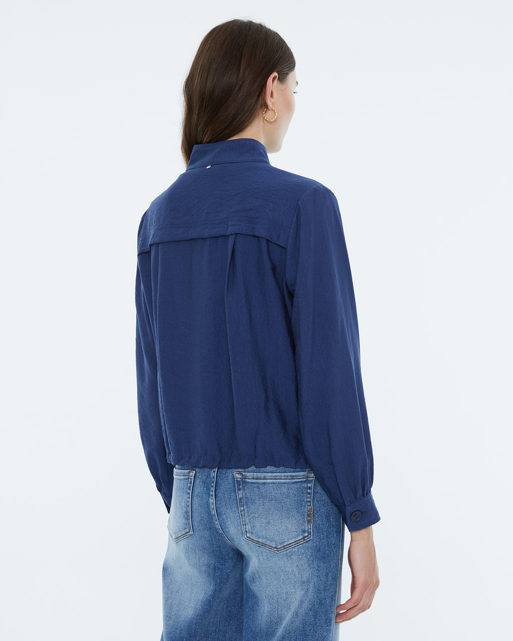 Andam Navy Button up Cardigan