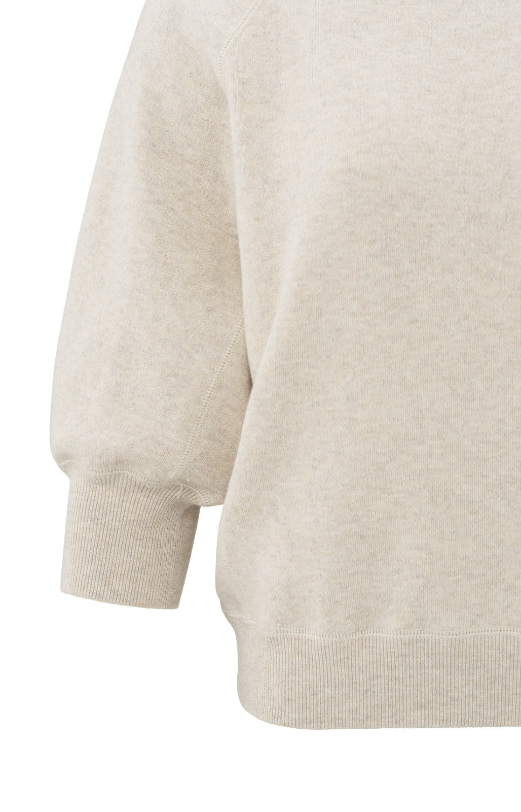 YAYA Sweater with Raglan Sleeves - Nature Melange