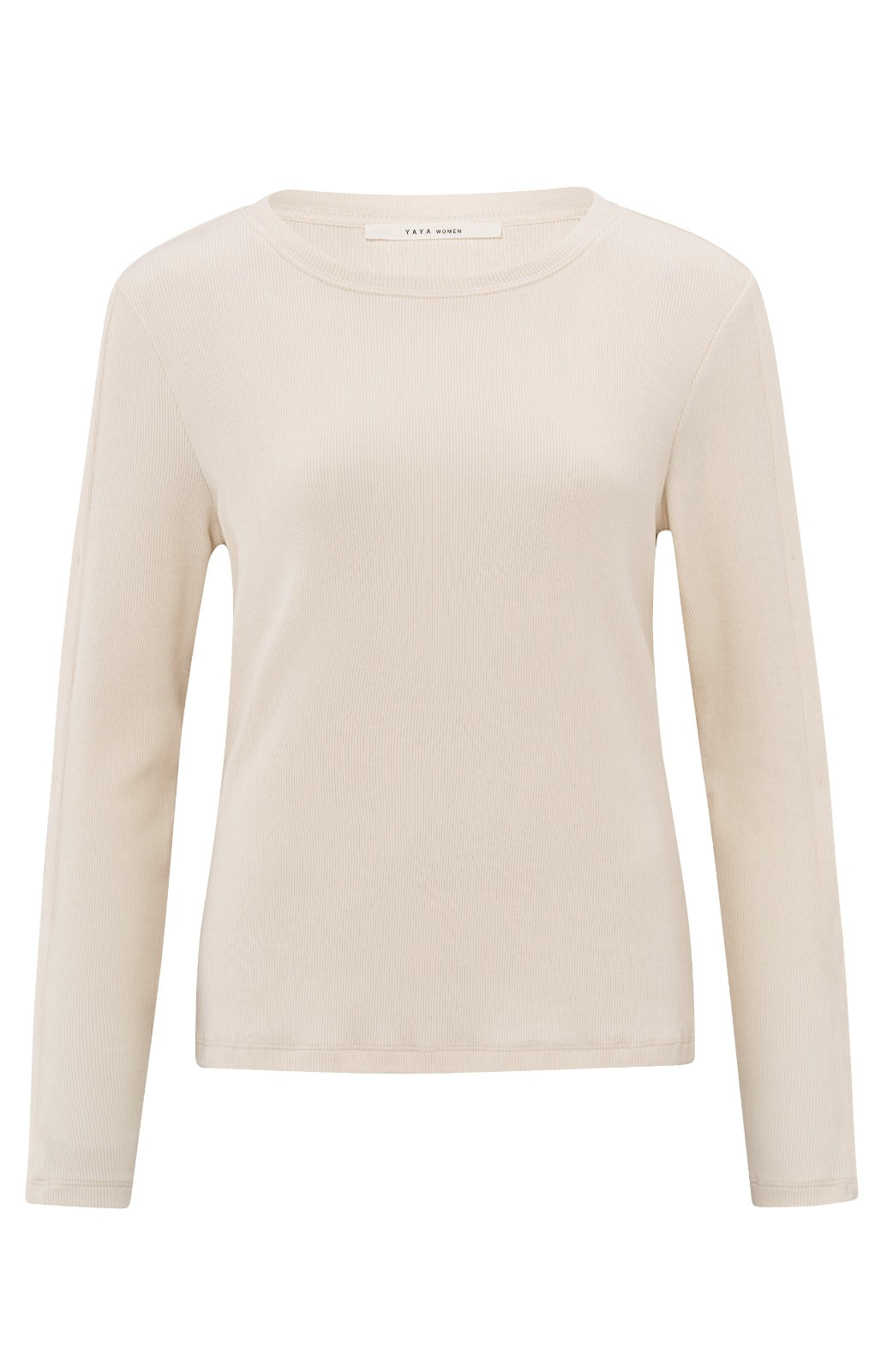 YAYA Long Sleeve Ribbed with Buttons Details