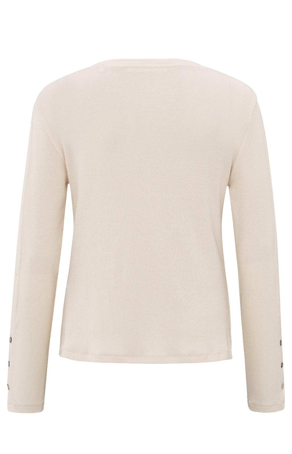 YAYA Long Sleeve Ribbed with Buttons Details