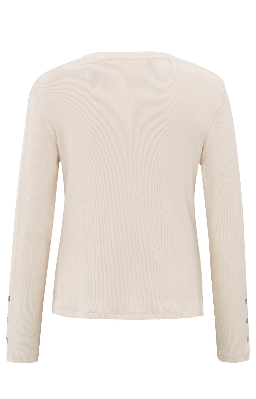 YAYA Long Sleeve Ribbed with Buttons Details