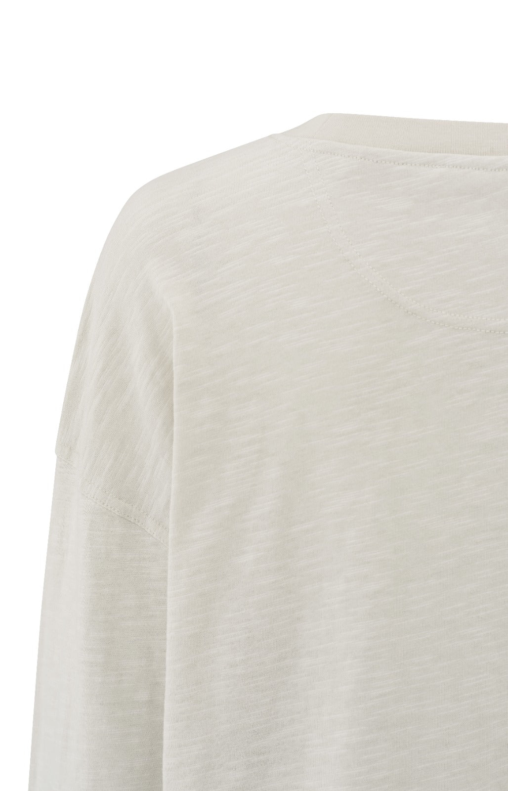 YAYA Oversized long-sleeved melange sweatshirt - Soft Grey