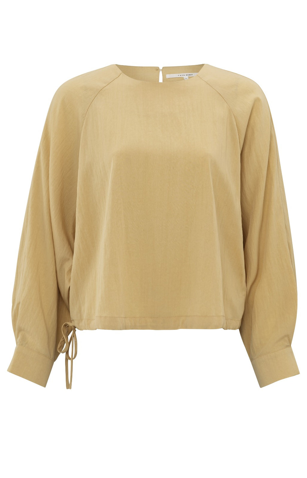 YAYA Long Sleeve Top With Drawcord - Moonstone Yellow